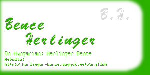 bence herlinger business card